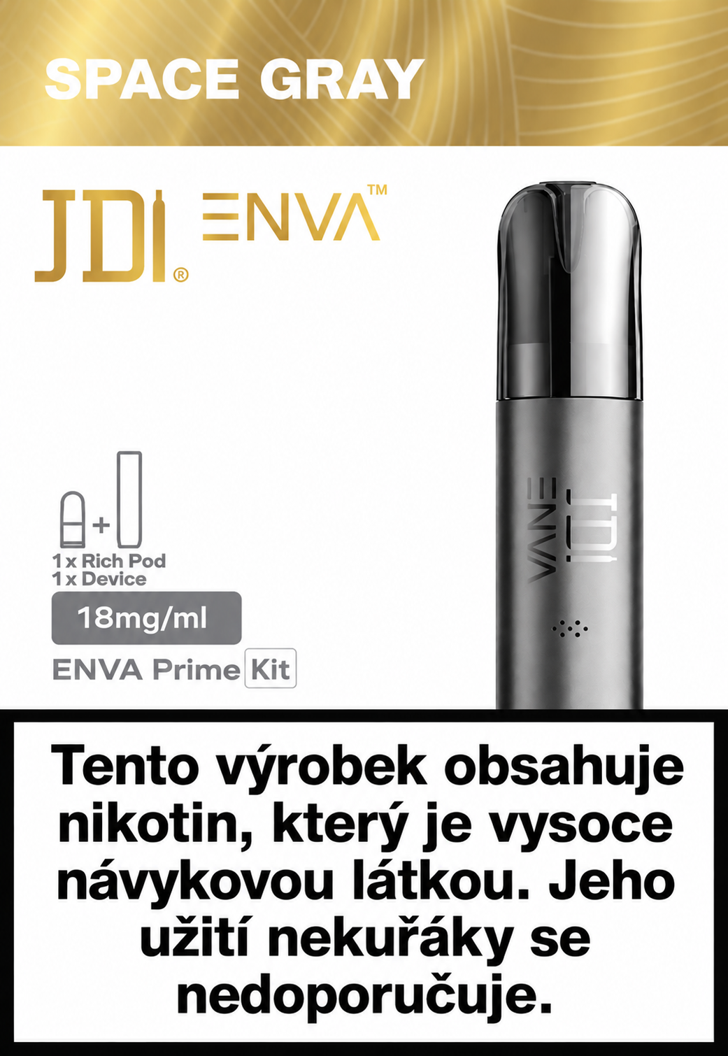 JDI ENVA Prime Space Gray